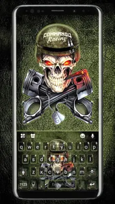 Skull Soldier Keyboard Theme android App screenshot 4